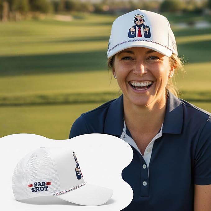 Funny USA Bad Shot Golfing Pickleball Hat Golf Baseball Snapback Hats Cap, Great Gifts for Golfer, Donald Trump Merchandise