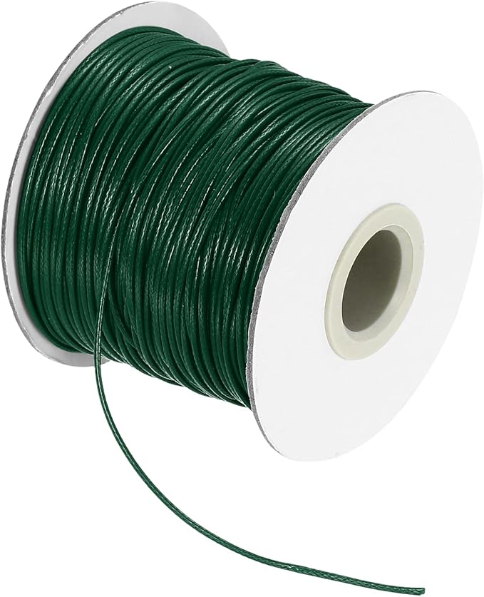 MECCANIXITY Waxed Cord 1mm Waxed Thread 87 Yard Wax String Leather Cord by MECCANIXITY