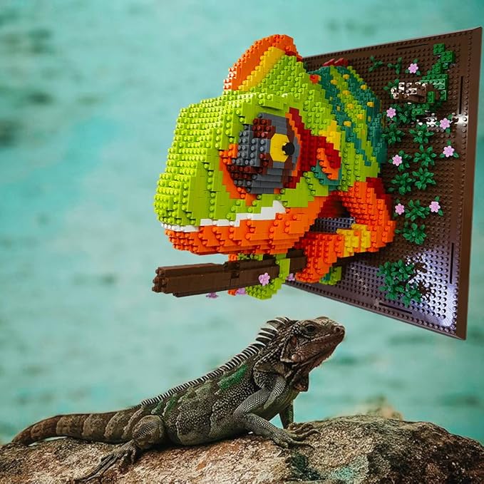 BDYDT Wall Art Chameleon Building Blocks Set; A Wall Decor Set - Image 3