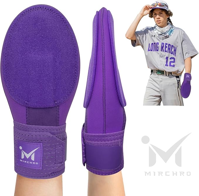 Baseball Sliding Mitt, Youth Ages 6-12 & Teens Adults 12+, Sliding Glove Hand Guard for Baserunning, Hard Shell Ambidextrous Left/Right, Baseball/Softball Compatible, Drip Style