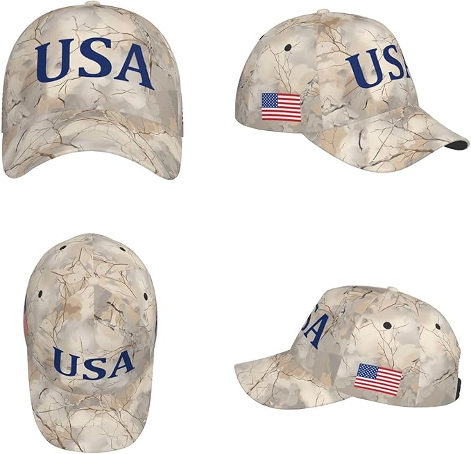 USA Flag Baseball Cap American Patriotic Trucker Hat Father Dad Mother Mom Adjustable Sportswear Hat for Men Women Adults