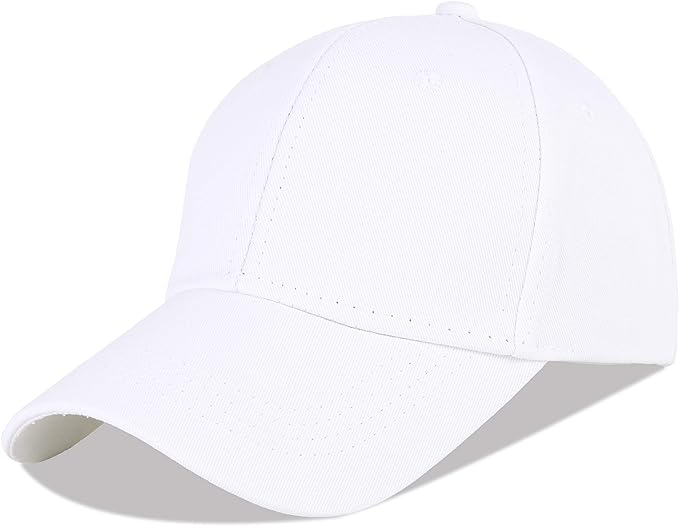 LANGZHEN Unisex Baseball Cap 100% Cotton Fits Men Women Washed Denim Adjustable Dad Hat