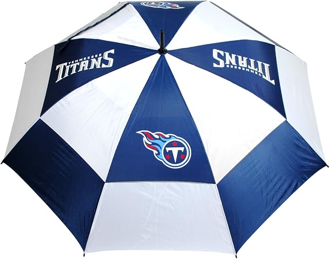 Team Golf NFL San Francisco 49ers Golf Umbrella 62" Golf Umbrella with Protective Sheath, Double Canopy Wind Protection Design, Auto Open Button