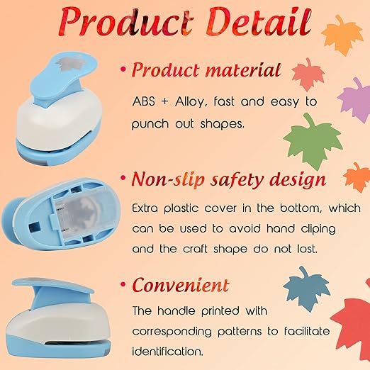 Maple Leaf Punch Cutter 1inch, Paper Punches, Craft Lever Punch Handmade - Image 7