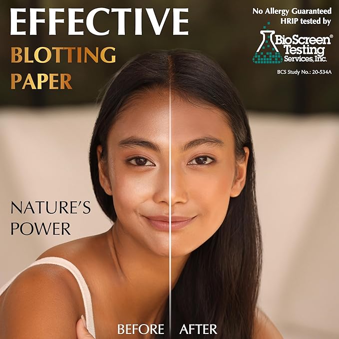 Natural Oil Blotting Sheets for Face - Image 2
