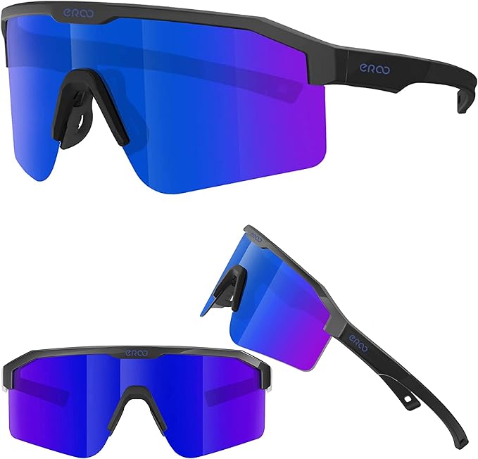 Eazyrun Kids Polarized Sports Sunglasses for Age 8-12 Youth Baseball Softball Cycling Glasses UV Protection for Boy Girl