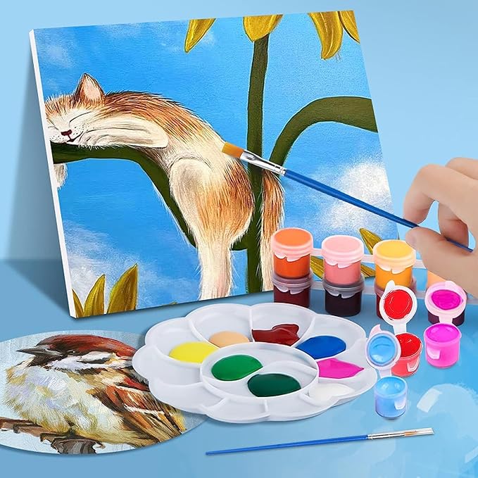 420 Pcs Washable Acrylic Paint for Kids Arts and Crafts, 30 Gouache Watercolor - Image 7