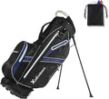 XDriveMax Golf Stand Bag with Accessory Pack, Lightweight 8-Way Top Dividers Golf Bag with Stand, Includes Insulated Cooler Pocket, Dual Strap & Rain Cover