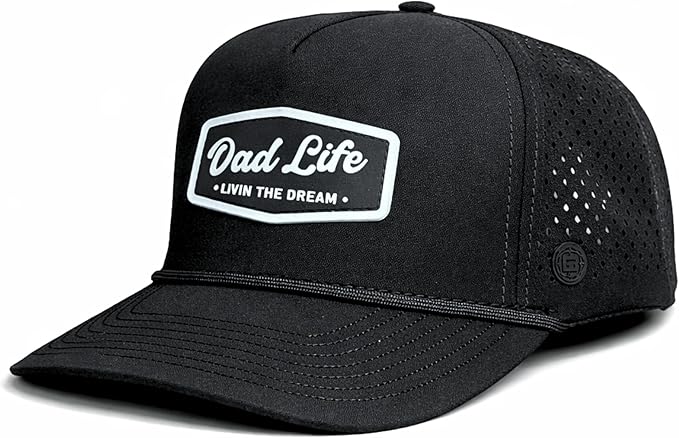 BRIMZ Outdoor Performance Hat - Water & Sweat Resistant Hats - Breathable & Moisture-Wicking Snapback