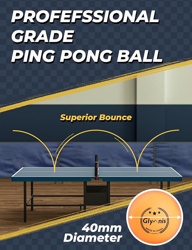 Glymnis Ping Pong Paddles Set Table Tennis Rackets - Image 6