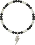 Baseball Necklace for Men 16/18/20 Inch Bling Ice Collection Lightning Bolt Pendant Necklace for Women Rhinestone Clay Beaded Discoball Accessories Gifts for Baseball Team Players Lovers