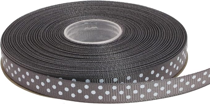 Polka Dot Grosgrain Ribbon 25 Yard Each Roll 100% Polyester by Unknown