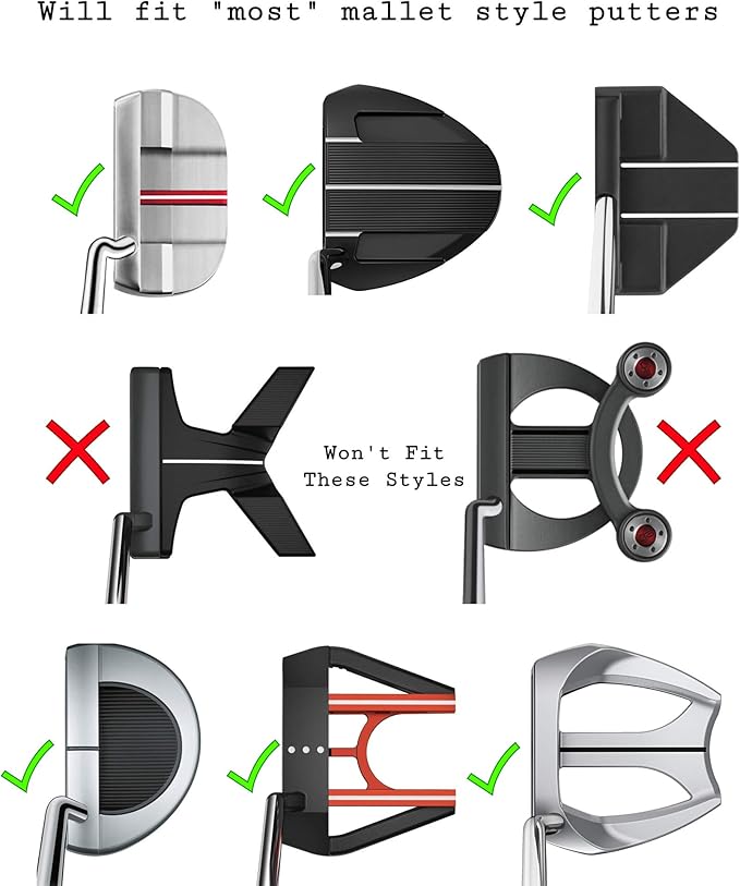 Foretra Mexico Driver Headcover Golf Club Covers Blade Mallet Putter Cover Alignment Stick Holder Hybrid Fairway Wood Head Cover Mexican Style Novelty Golf Accessories for Most Brands