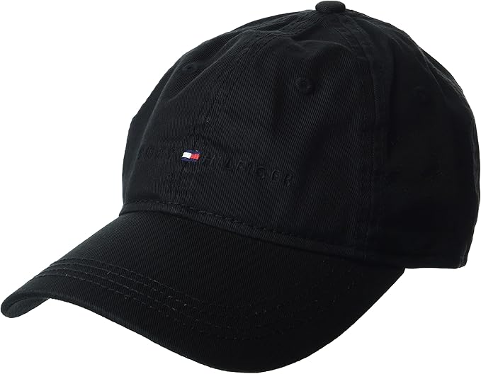 Tommy Hilfiger Men's Cotton Logo Adjustable Baseball Cap
