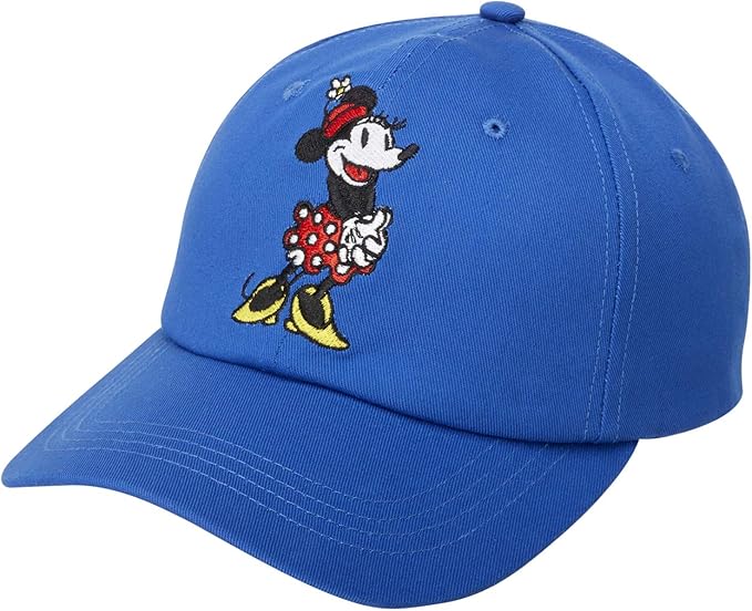 Disney Women's Baseball Cap, Minnie Mouse Adjustable Hat for Adult