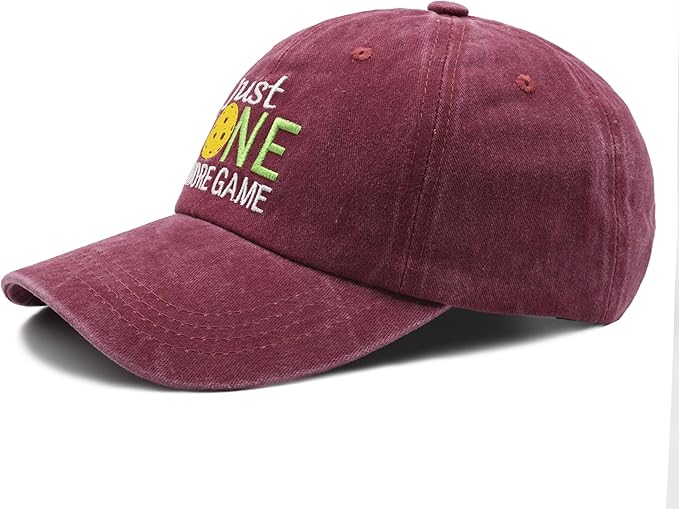 Waldeal Pickleball Hat,Adjustable Embroidered Washed Baseball Cap for Men Women
