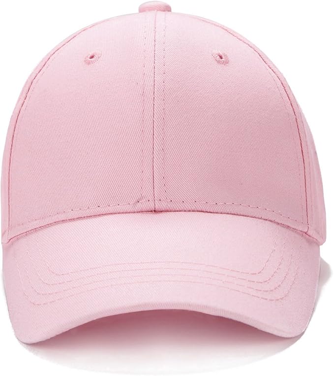 Edoneery Baseball Cap for Kids-Adjustable Washed Cotton Golf Toddler Hat for Boys & Girls