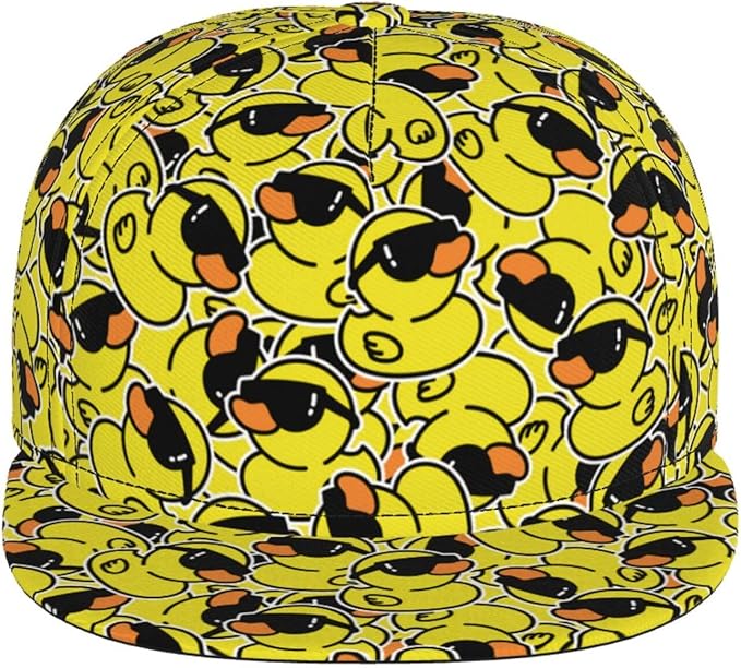 Fashion Snapback Hat for Men Women, Hip Hop Style Baseball Cap Flat Bill Hats Adjustable Trucker Sun Hat