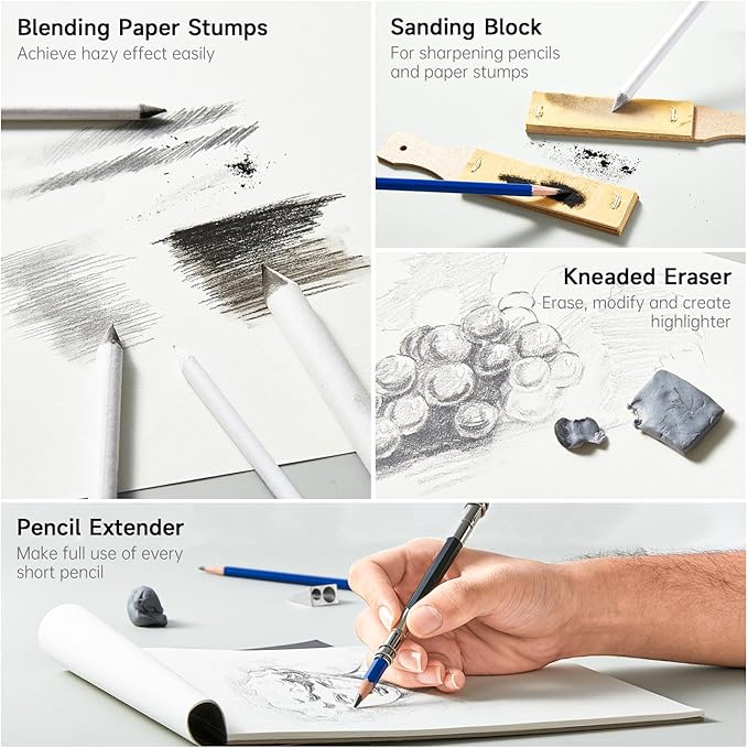 Shuttle Art 124 PCS Drawing Kit, Professional Drawing Supplies - Image 4