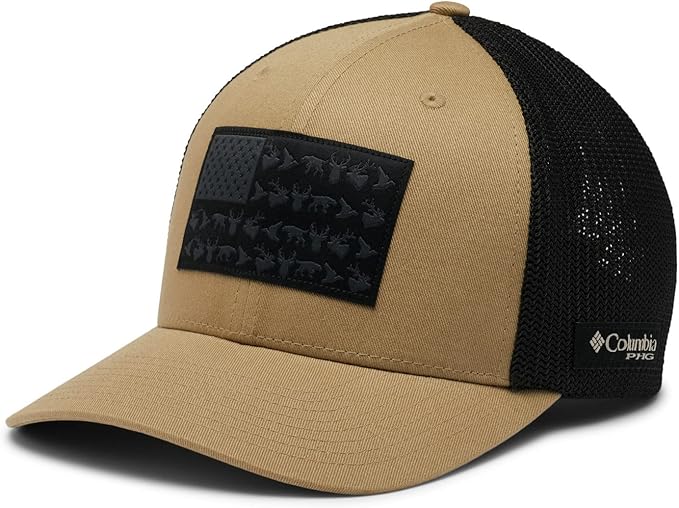 Columbia Unisex-Adult PHG Game Flag Mesh Ball Cap - Low Crown