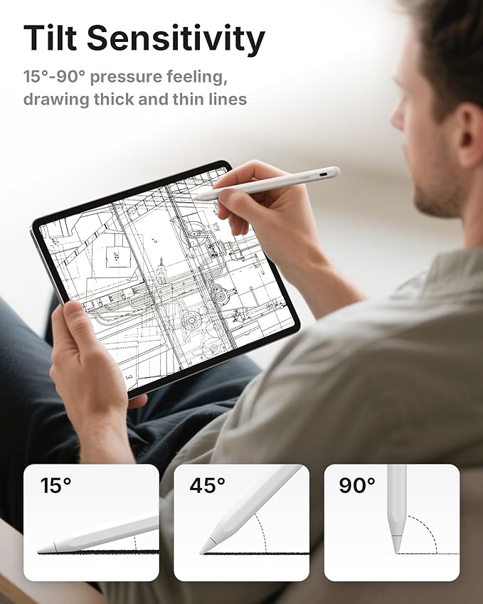 Metapen Pencil A8 V4 for iPad 2018-2025, Upgrade Magnetic Attraction, 2X Fast - Image 6