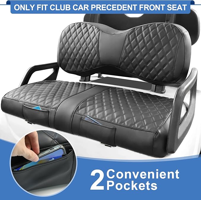 Yamaha G29 Golf Cart Seat Covers - Enhanced PVC, Easy Installation, Durable, Golf Cart Seat Covers Fit Yamaha G29 Drive 2007-2016