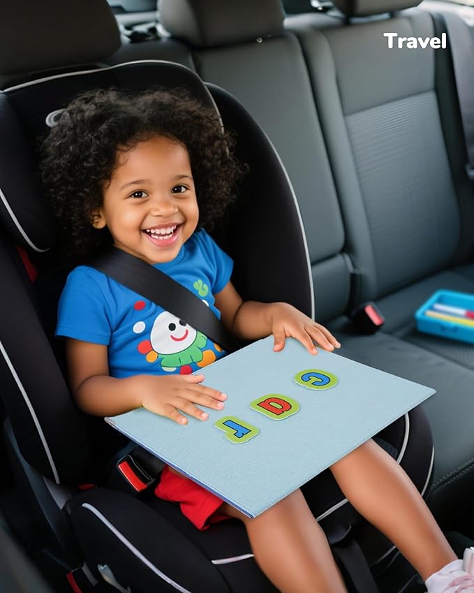 CHEFAN Foldable Felt Board for Toddlers 22 x 13, Freestanding Flannel Board for - Image 5