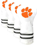 Team Golf NCAA White Vintage Driver Golf Club Headcover, Form Fitting Design, Retro Design