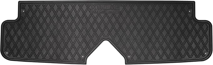 Xtreme MATS Golf Cart Floor Mat for Rear Seat Kits & Rear Facing Foot Rests - Fits Select ICON Backseat Kits (2021+) - All Black