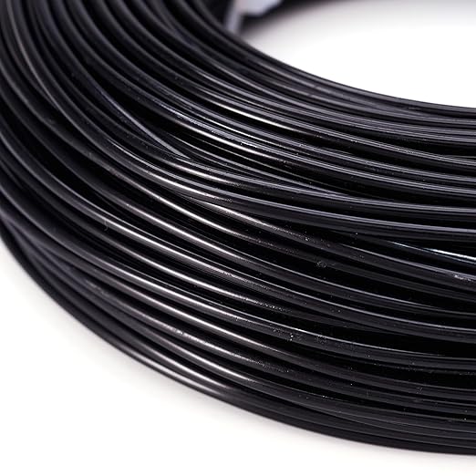 Fashewelry 180 Feet 12 Gauge Aluminum Wire Black Bendable Metal Craft Wire - Image 5