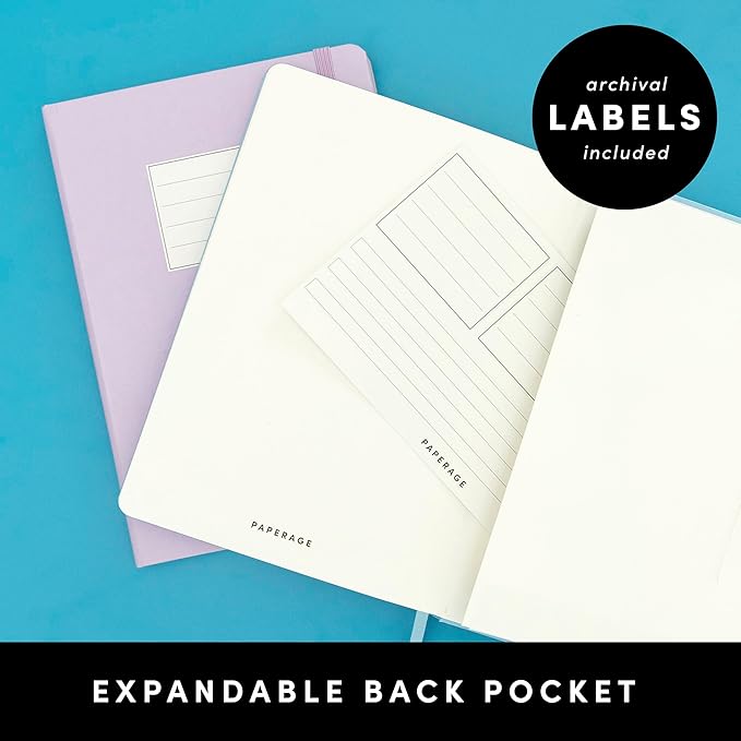 PAPERAGE Lined Journal Notebooks, 3 Pack, 160 Pages, Medium 5.6 inches x 8 - Image 5