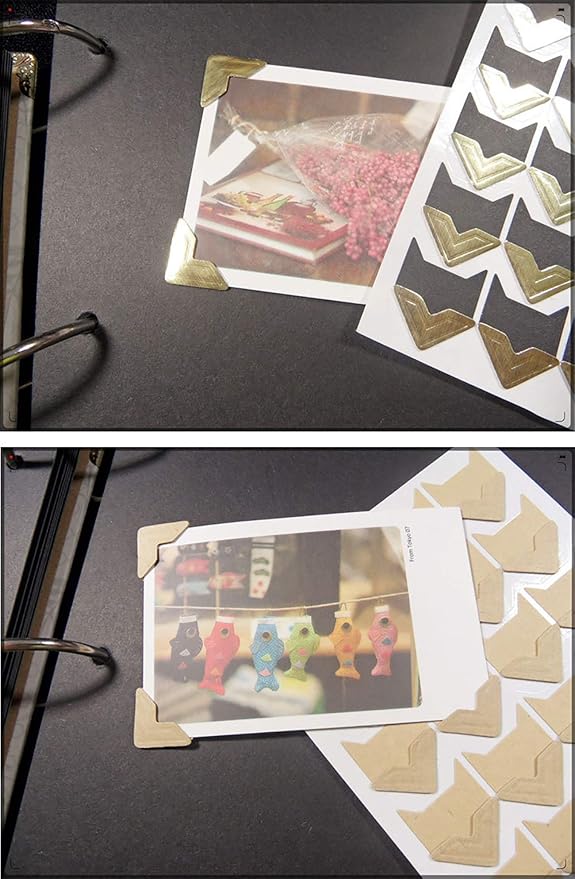 10 Sheet Photo Corners Self Adhesive Photo Foto Corner Stickers - Image 7