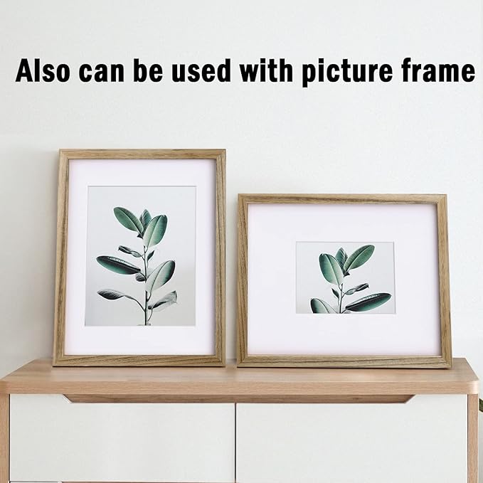Egofine Pack of 25 White Mat Board Pre-Cut 8x10 Picture Mat - Image 7