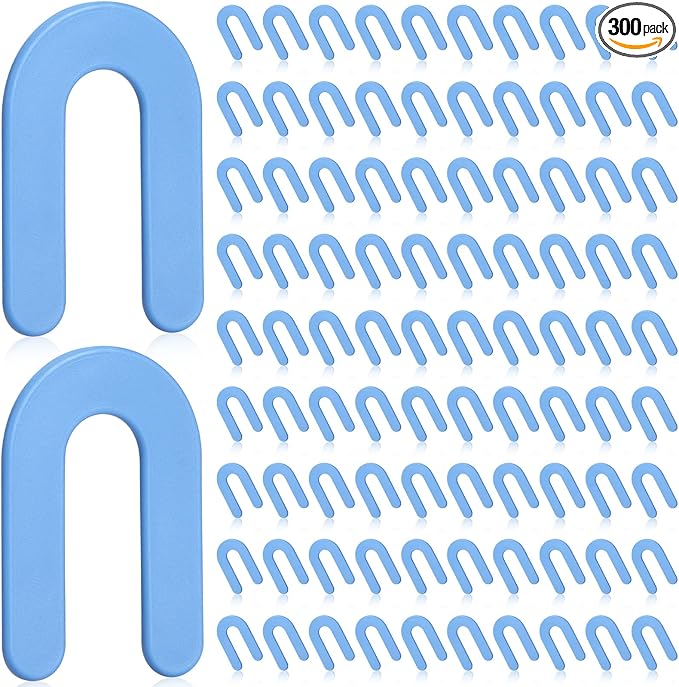 Yookeer 300 Pieces Tile Leveling System Tile Spacers 1/16 Inch, Horseshoe Shim by Yookeer