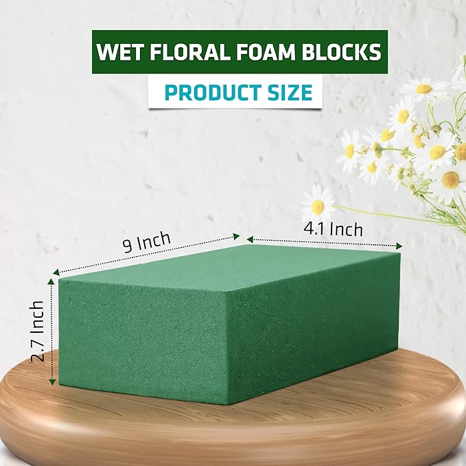FLORABELS 8 PCS Wet Floral Foam Blocks - Image 2