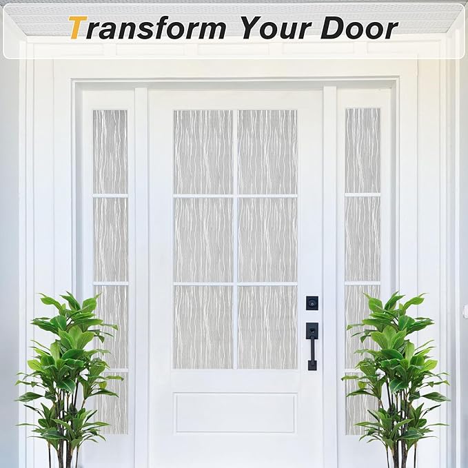 Haton Window Privacy Film, Frosted Glass Privacy Window Clings, Sun Blocking - Image 4