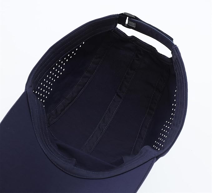 Connectyle Men's Breathable Run Hat Quick Dry Reflective Sport Cap Adjustable Lightweight Baseball Hat Unstructured Design