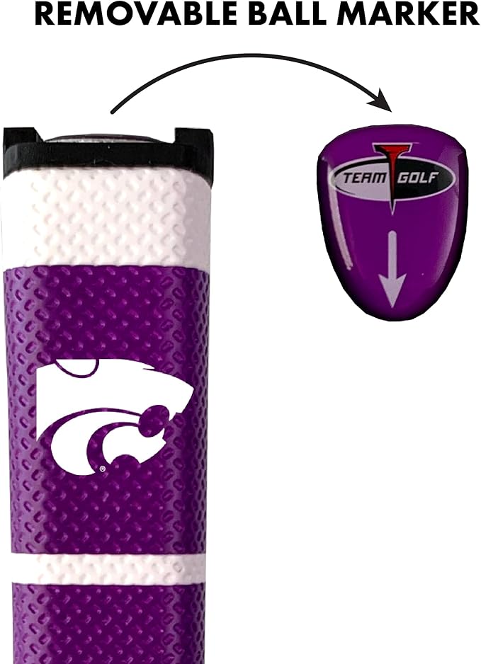 Team Golf NCAA Golf Putter Grip with Removable Gel Top Ball Marker, Durable Wide Grip & Easy to Control