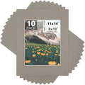 Mat Board Center, 11x14 for 8x10 Middle Gray Color Mats by MatBoardCenter
