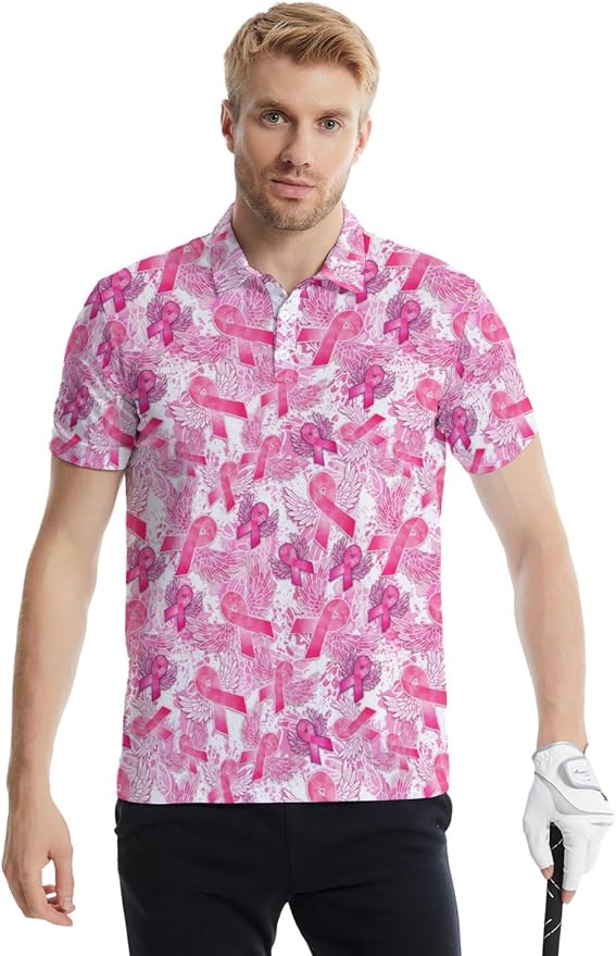 Mens Golf Shirts Golf Polo Shirts for Men Short Sleeve Polo Shirts Golf Gifts