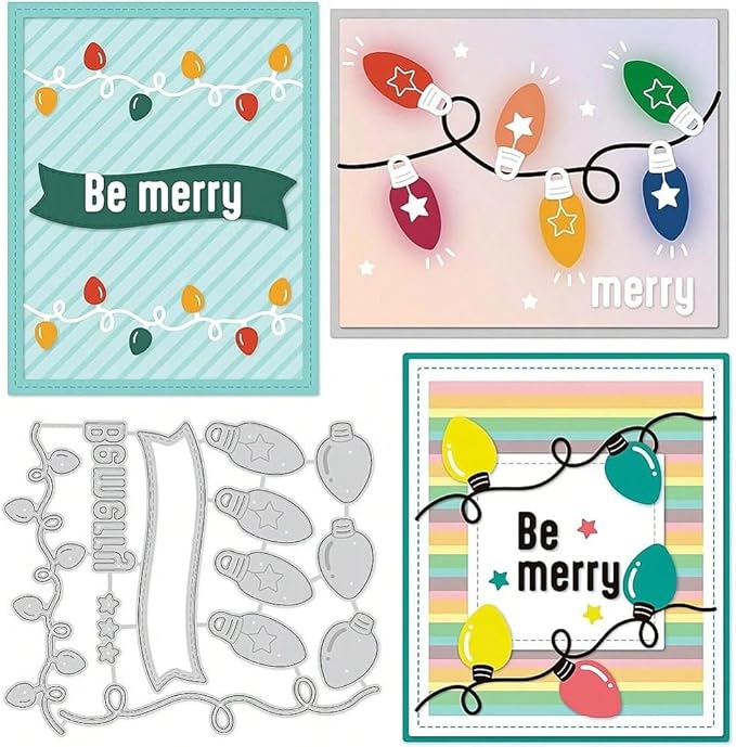 Festivals Metal Cutting Die for Scrapbooking, Christmas Cut Stencils for DIY by MCPOOX