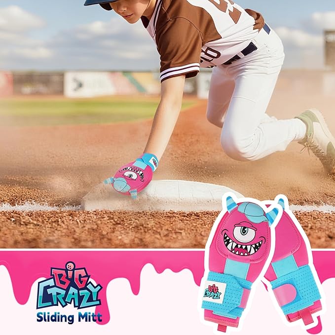 Sliding Mitt for Youth, Baseball Softball Sliding Glove for Kid, Hand Protection for Left & Right Hands, Baseball Accessories and Protective, Flexible Breathable Durable