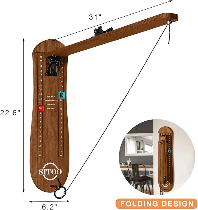 Ring Toss Game for Adults, Outdoors Games, Hook and Ring Game - Image 3