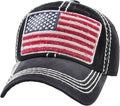 KBETHOS Flag USA America Military Thin Blue Line Thin Red Line Vintage Distressed Baseball Cap Dad Hat Unisex Adjustable…