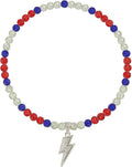 Baseball Necklace for Men 16/18/20 Inch Bling Ice Collection Lightning Bolt Pendant Necklace for Women Rhinestone Clay Beaded Discoball Accessories Gifts for Baseball Team Players Lovers