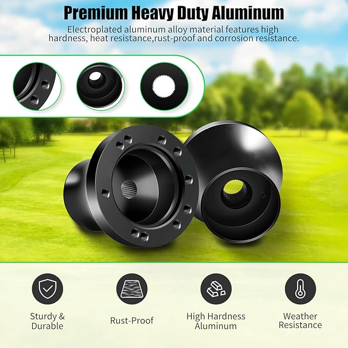 EZGO Steering Wheel Adapter fit EZGO TXT/RXV/Marathon/Medalist Golf Carts Steering Wheel Adapter Golf Cart Accessories(Black)