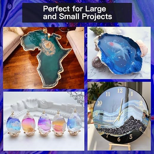 Epoxy Resin 17OZ, Crystal Clear Epoxy Resin Kit, Not Yellowing, Bubble Free - Image 4