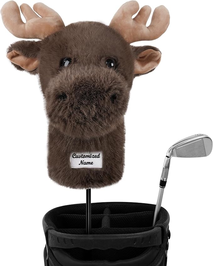 mytag Funny Golf Club Head Covers, Animal Plush Driver Headcover, Golf Headcover Fits Standard 460cc Driver Head