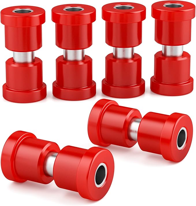 EZGO TXT Spring Bushing Kit, Golf Cart Leaf Spring Shackles Polyurethane Bushing Sleeve for 1994-Up EZGO TXT/Medalist and 1981-Up Club Car DS, Replace Parts OE 70289-G02 70291G-01 1015583 1012303
