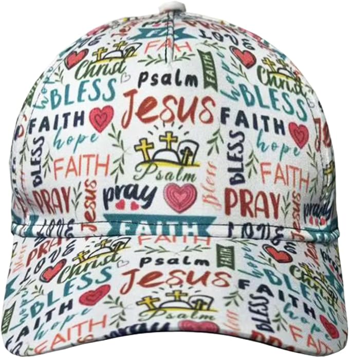 Jesus Baseball Cap Christian Trucker Hat Easter Hats Religion Snapback Cap Adjustable for Women Men